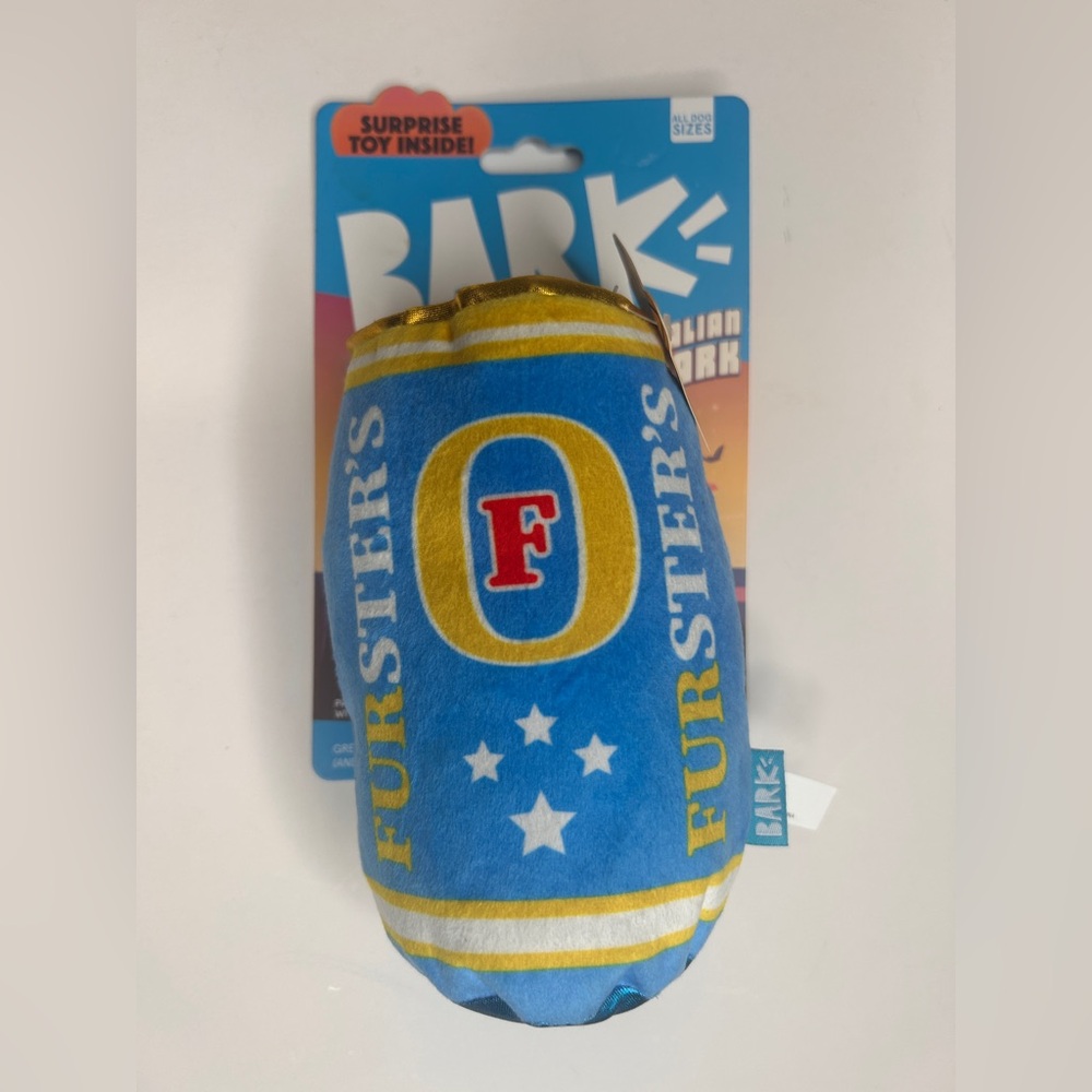 Bark Furster’s Drinkin’ Down Under  Dog Plush Toy - Picture 3 of 10